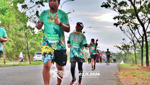 Race photo from Arutmin Borneo Run 2024