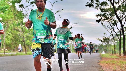 Race photo from Arutmin Borneo Run 2024