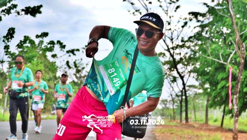 Race photo from Arutmin Borneo Run 2024