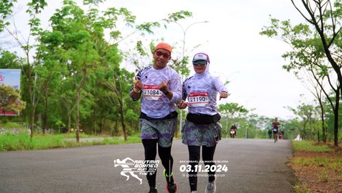 Race photo from Arutmin Borneo Run 2024