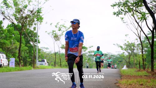 Race photo from Arutmin Borneo Run 2024