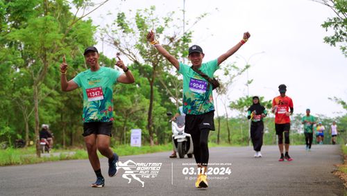 Race photo from Arutmin Borneo Run 2024