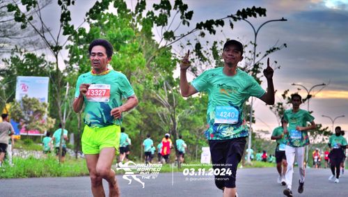 Race photo from Arutmin Borneo Run 2024