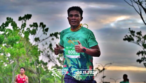 Race photo from Arutmin Borneo Run 2024