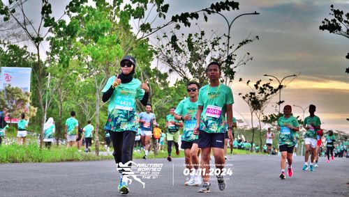 Race photo from Arutmin Borneo Run 2024