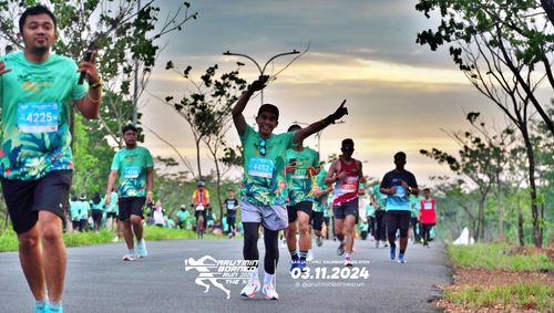 Race photo from Arutmin Borneo Run 2024