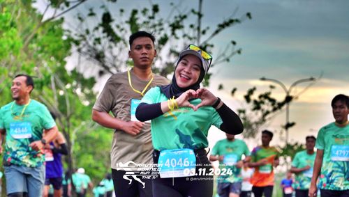 Race photo from Arutmin Borneo Run 2024