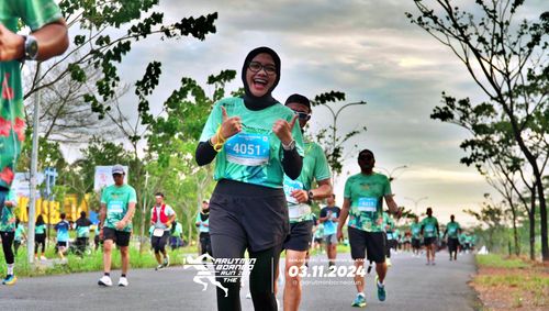 Race photo from Arutmin Borneo Run 2024