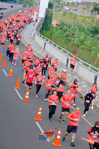 Race photo from CISANGKAN KBP CITY RUN 2025