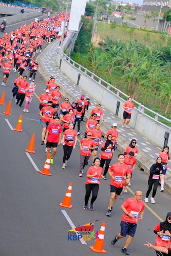 Race photo from CISANGKAN KBP CITY RUN 2025
