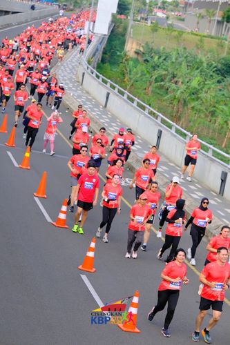 Race photo from CISANGKAN KBP CITY RUN 2025