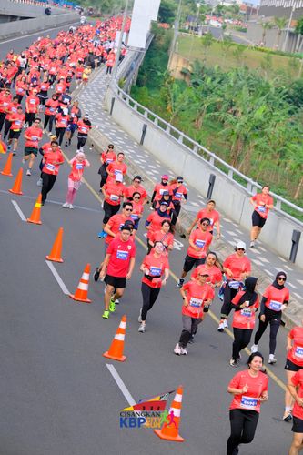 Race photo from CISANGKAN KBP CITY RUN 2025