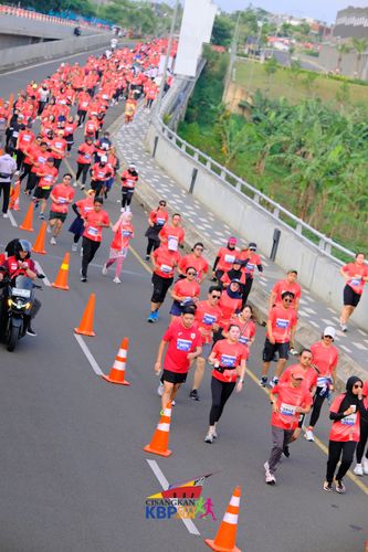Race photo from CISANGKAN KBP CITY RUN 2025
