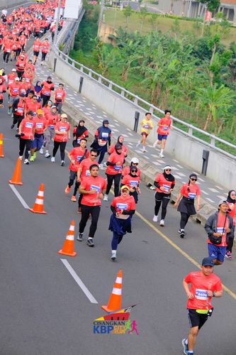 Race photo from CISANGKAN KBP CITY RUN 2025