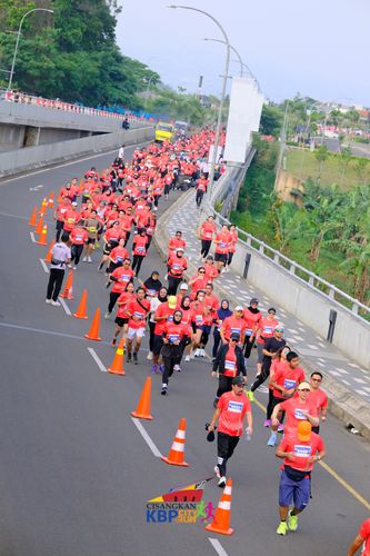 Race photo from CISANGKAN KBP CITY RUN 2025