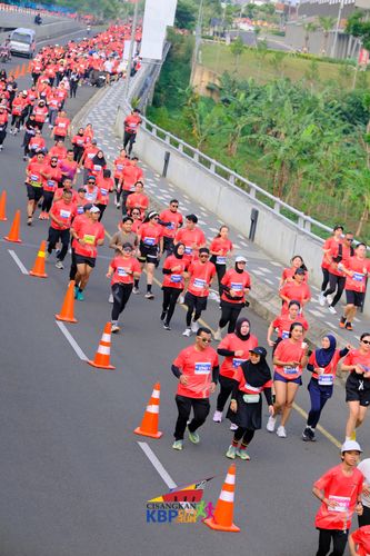 Race photo from CISANGKAN KBP CITY RUN 2025
