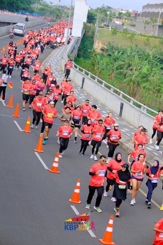 Race photo from CISANGKAN KBP CITY RUN 2025