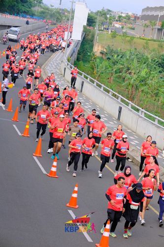 Race photo from CISANGKAN KBP CITY RUN 2025