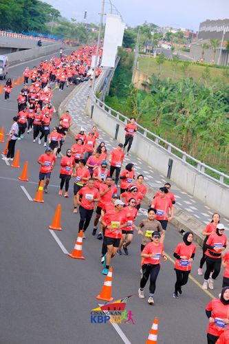 Race photo from CISANGKAN KBP CITY RUN 2025