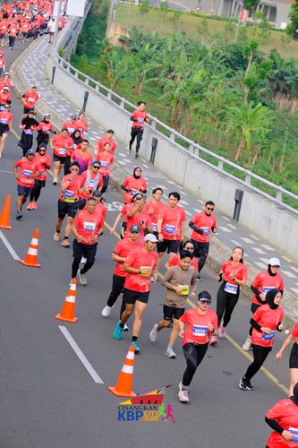 Race photo from CISANGKAN KBP CITY RUN 2025