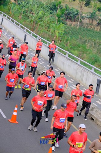Race photo from CISANGKAN KBP CITY RUN 2025