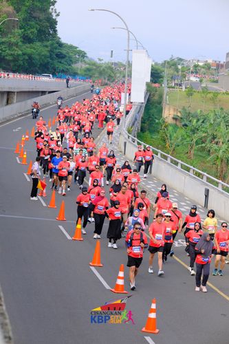 Race photo from CISANGKAN KBP CITY RUN 2025