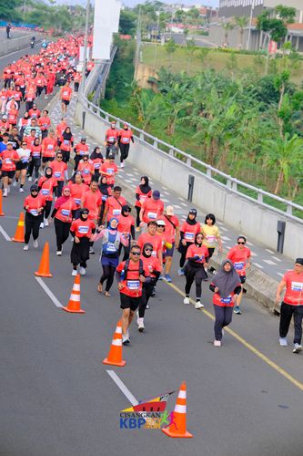 Race photo from CISANGKAN KBP CITY RUN 2025