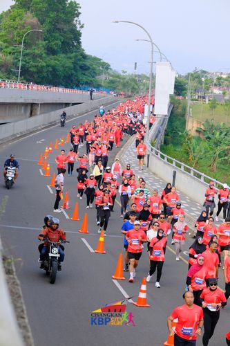 Race photo from CISANGKAN KBP CITY RUN 2025