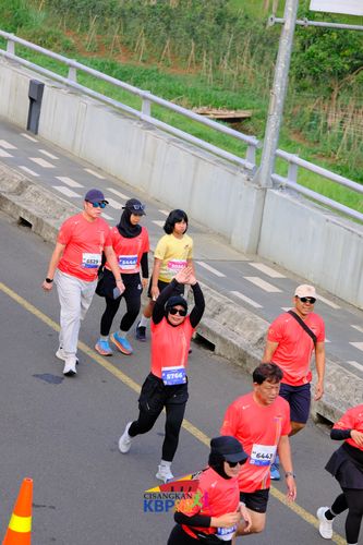 Race photo from CISANGKAN KBP CITY RUN 2025