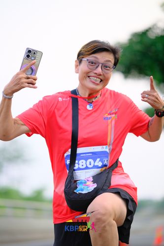 Race photo from CISANGKAN KBP CITY RUN 2025