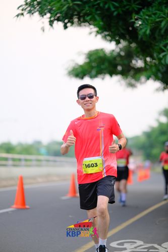 Race photo from CISANGKAN KBP CITY RUN 2025