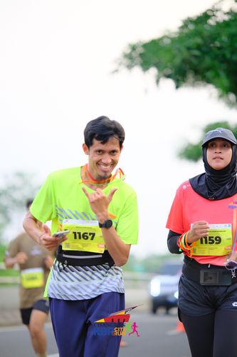 Race photo from CISANGKAN KBP CITY RUN 2025