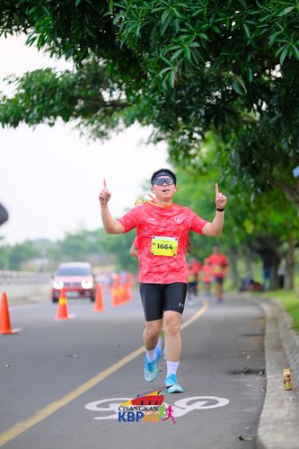 Race photo from CISANGKAN KBP CITY RUN 2025