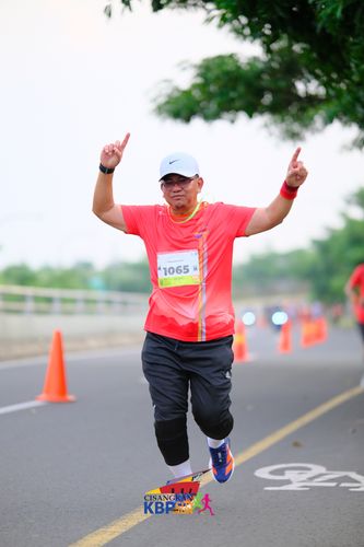 Race photo from CISANGKAN KBP CITY RUN 2025