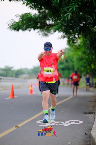 Race photo from CISANGKAN KBP CITY RUN 2025