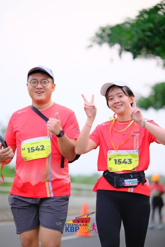 Race photo from CISANGKAN KBP CITY RUN 2025
