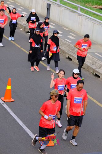 Race photo from CISANGKAN KBP CITY RUN 2025