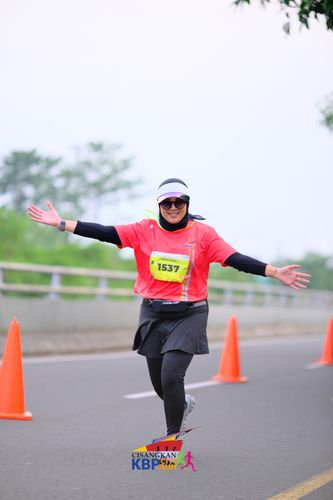 Race photo from CISANGKAN KBP CITY RUN 2025