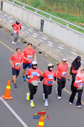 Race photo from CISANGKAN KBP CITY RUN 2025