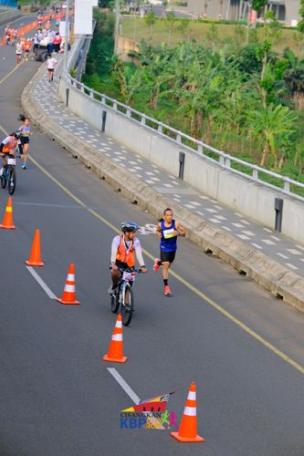 Race photo from CISANGKAN KBP CITY RUN 2025
