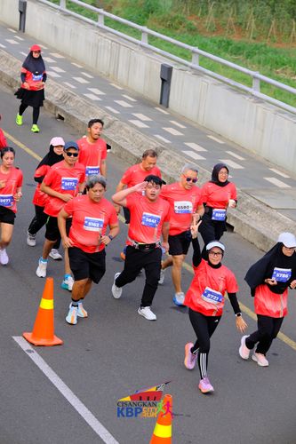 Race photo from CISANGKAN KBP CITY RUN 2025