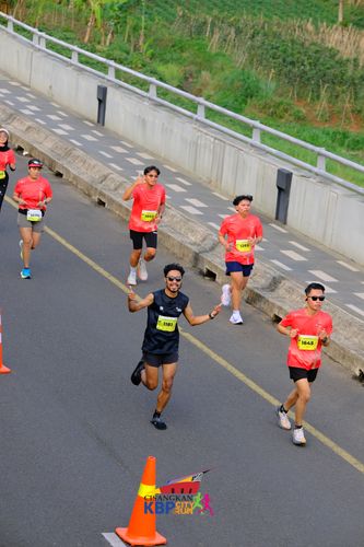 Race photo from CISANGKAN KBP CITY RUN 2025
