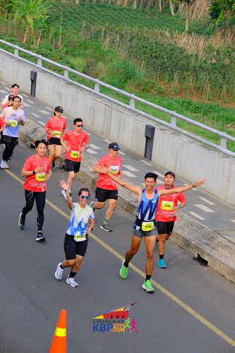 Race photo from CISANGKAN KBP CITY RUN 2025