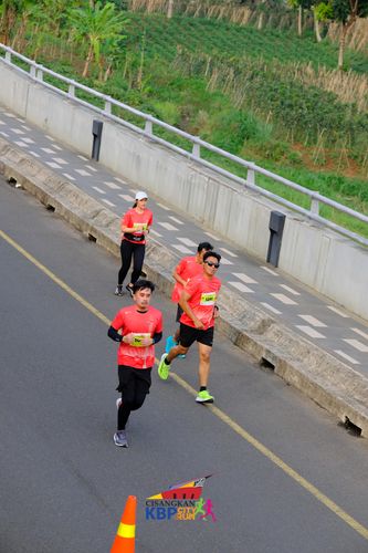 Race photo from CISANGKAN KBP CITY RUN 2025