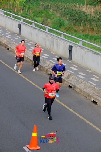 Race photo from CISANGKAN KBP CITY RUN 2025