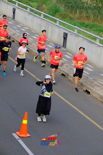 Race photo from CISANGKAN KBP CITY RUN 2025