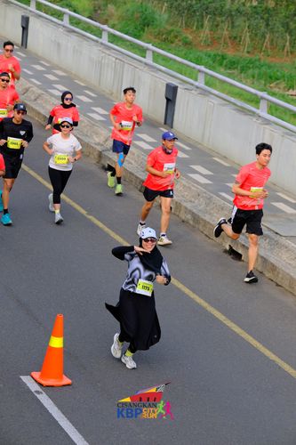 Race photo from CISANGKAN KBP CITY RUN 2025