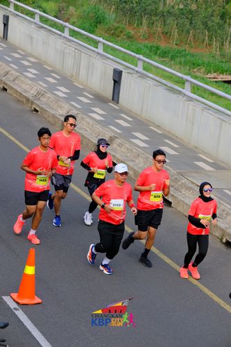 Race photo from CISANGKAN KBP CITY RUN 2025