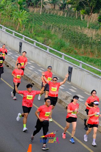 Race photo from CISANGKAN KBP CITY RUN 2025
