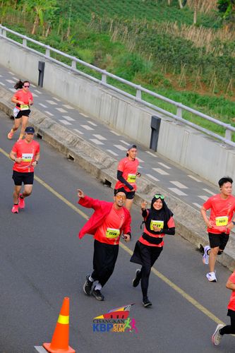 Race photo from CISANGKAN KBP CITY RUN 2025